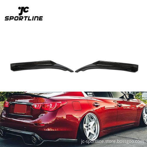 Carbon Fiber Rear Bumper Splitter for Infiniti Q50 2014-2019